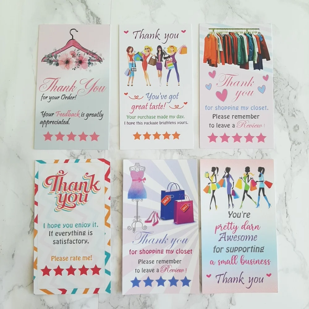 50 Thank You Cards Assorted